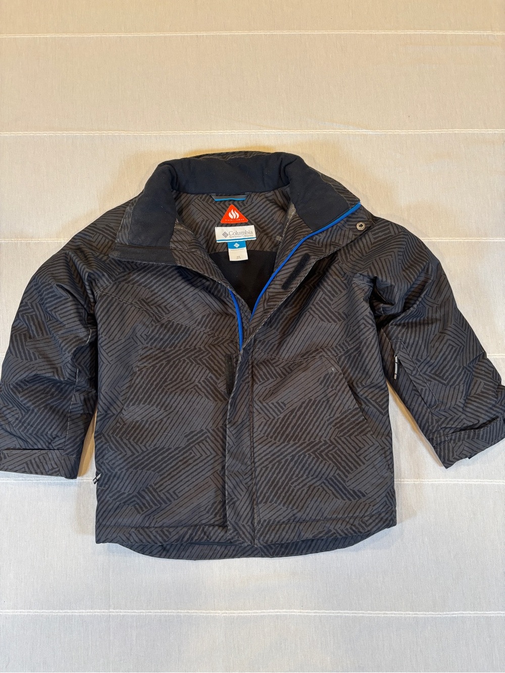 Columbia Kids 2T Outgrown Interchange Winter Jacket Omni-Tech Black Gray